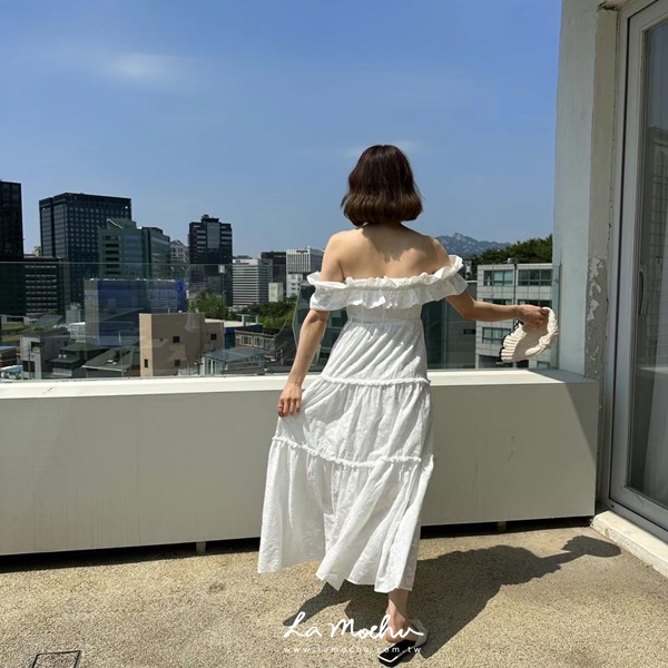 露肩蕾絲層次洋裝(闆娘清單)